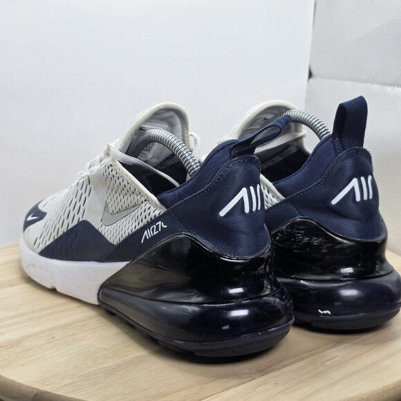 Mens size 9 - Nike Air Max 270 White Midnight Blue athletic Shoes Dallas Cowboys - Picture 7 of 10
